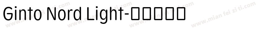 Ginto Nord Light字体转换